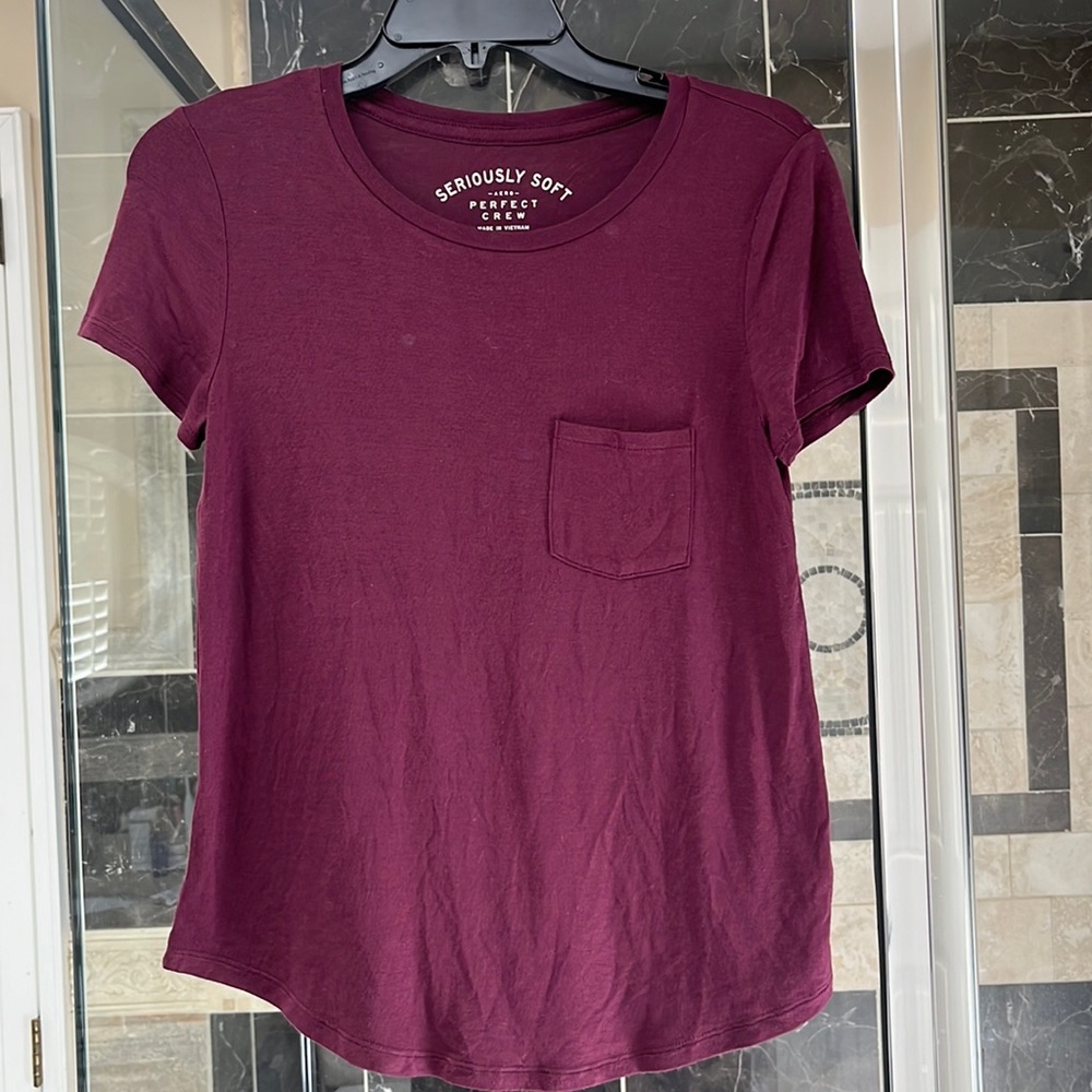 Seriously Soft blouse, size S, worn once, perfect condition.